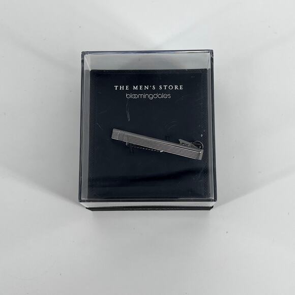 The Mens Store at Bloomingdales Tie Clip BLK001 - Picture 1 of 3